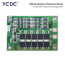 12.6V 18650 Lithium Battery PCB BMS Protection Board 3S For Dril