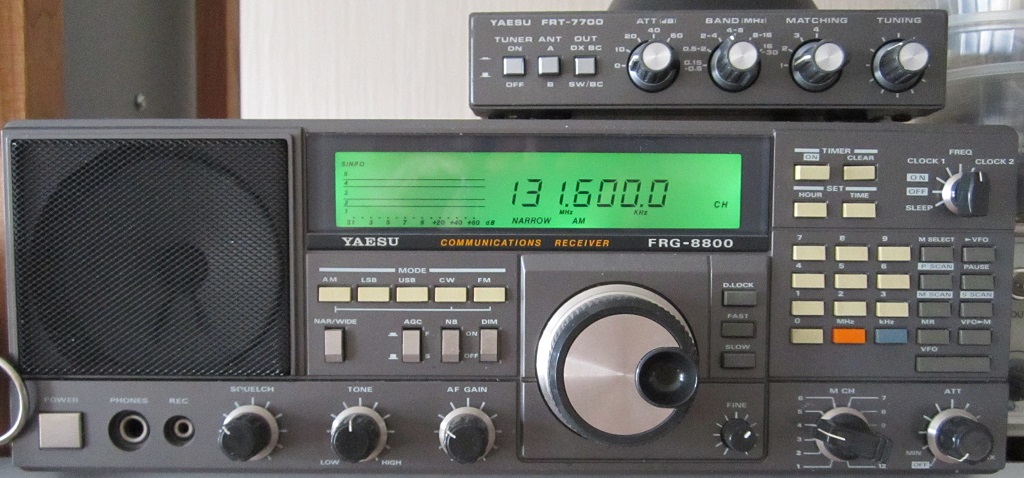 YAESU FRG-8800 HF+VHF + FRT-7700 ANTENNIVIRITIN